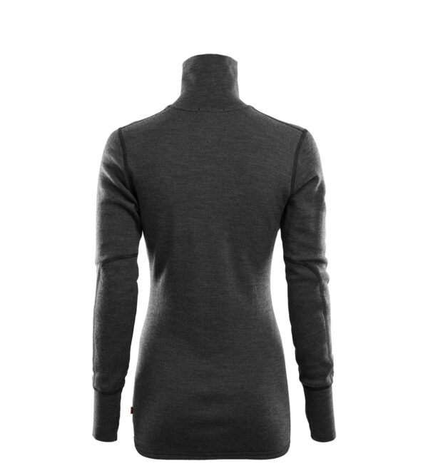 Aclima-DoubleWool Polo Zip Trøye Dame Grå-103418-Sporten Bagn-2