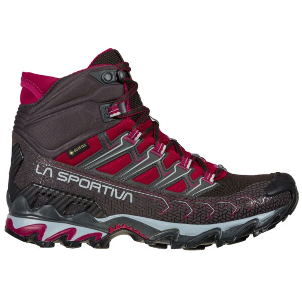 La Sportiva-Ultra Raptor II Mid Gtx Dame Hikingsko Carbon-Red Plum-LA34D-Sporten Bagn-5
