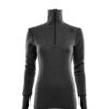 Aclima-DoubleWool Polo Zip Trøye Dame Grå-103418-Sporten Bagn-1