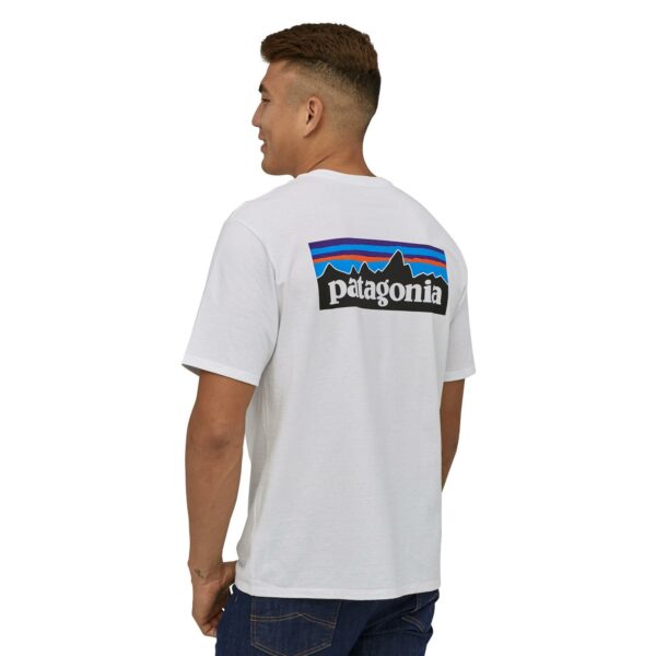 Patagonia-P-6 Logo responsibili-Tee Bomull T-skjorte Herre Hvit-P38504-Sporten Bagn-2