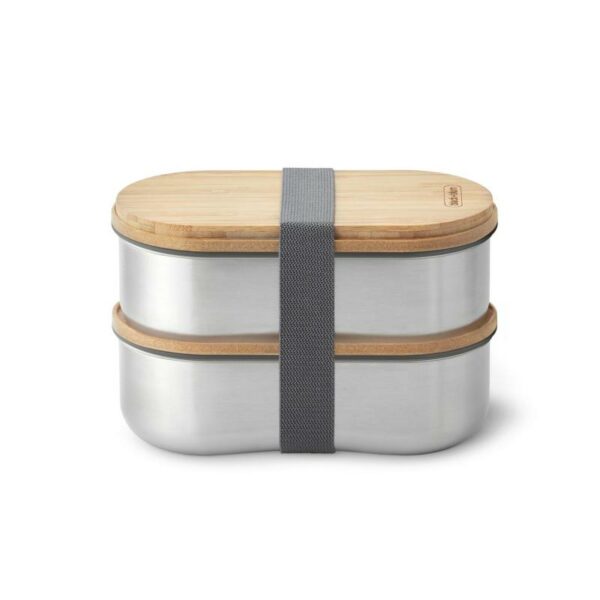 Black+Blum-Stainless Steel Dbl. Bento Box-BAM-BT-L016-Sporten Bagn-1