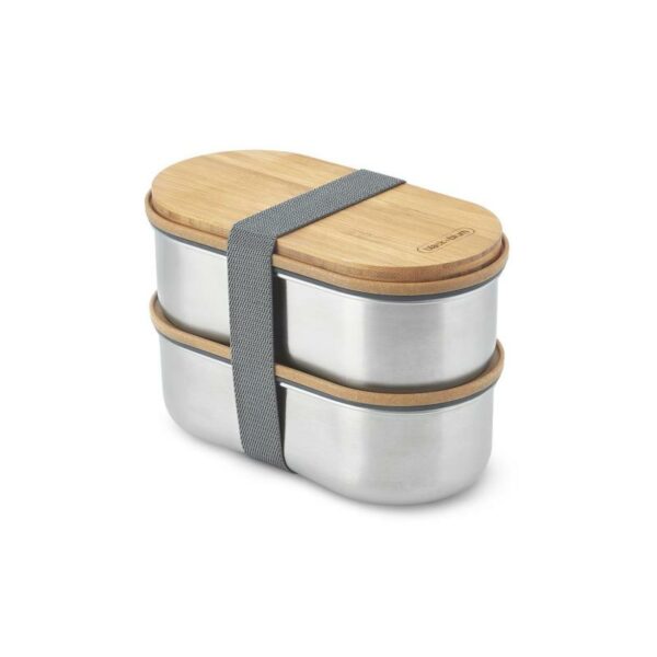 Black+Blum-Stainless Steel Dbl. Bento Box-BAM-BT-L016-Sporten Bagn-9