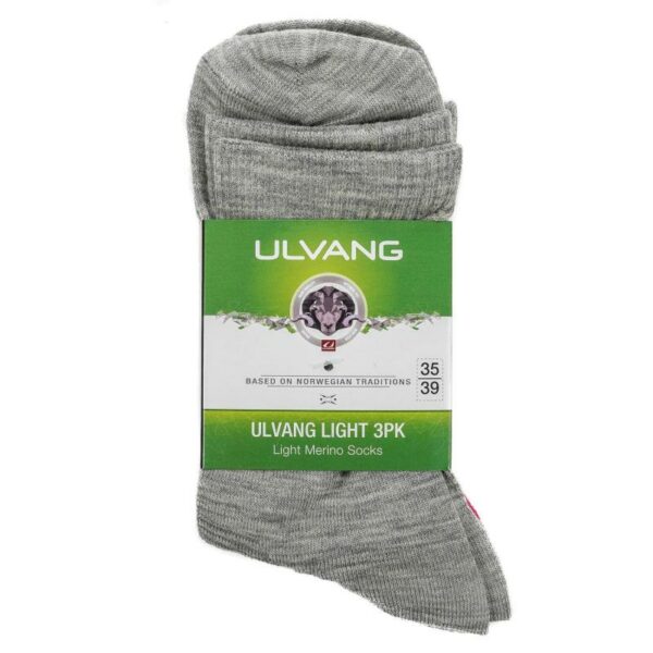 Ulvang-Light 3pk Ullsokk Grå og Rosa-75102-Sporten Bagn-3