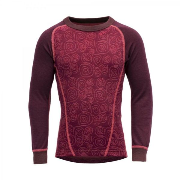 Devold Duo Active Trøye Barn Beetroot