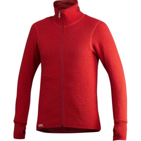 Woolpower Full Zip Ulljakke 400 Autum Red