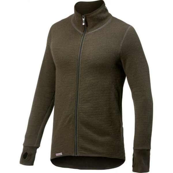Woolpower Full Zipp Ulljakke 400 Pine Green