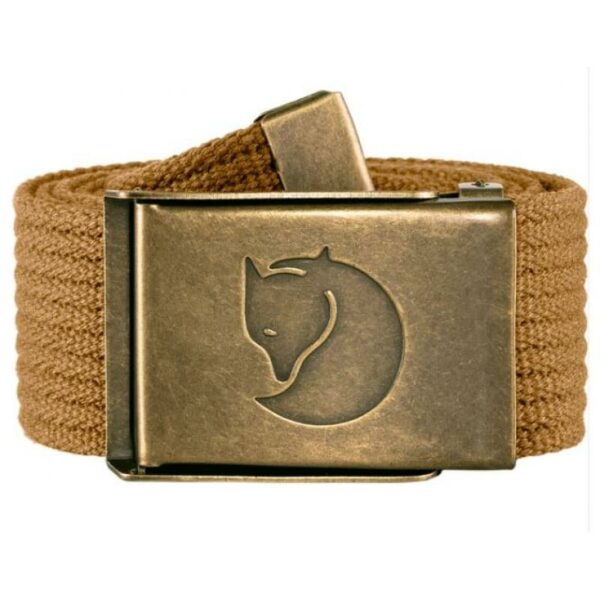 Fjällräven Canvas Brass Belt 4 Cm Brun