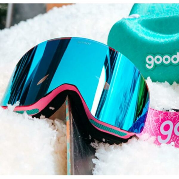 goodr Snow G Rosa med Blå Glass - Bilde 3