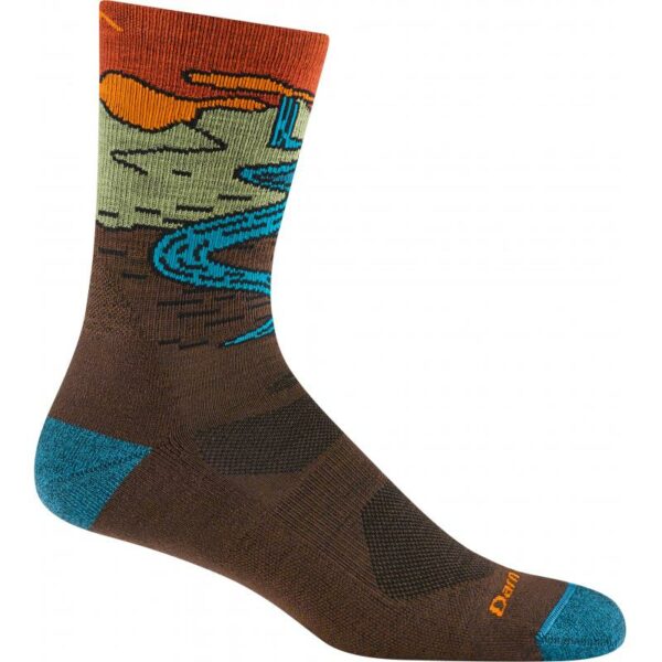 Darn Tough Chasing Waterfalls Micro Crew Lightweight With Cushion - (71° Nord) DT5020 Sporten Bagn 1