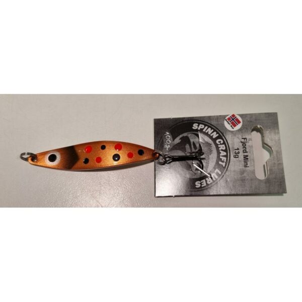 Ikke definert Mad River Spinn Craft Mini 7cm/13g Brun/Røde og Sorte Prikker FM8