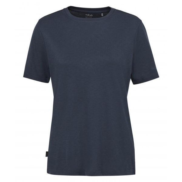 Rab Rab Crimp Logo Tee Wmns QBL-69 Sporten Bagn 1