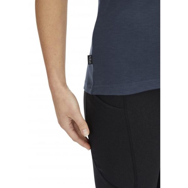 Rab Rab Crimp Logo Tee Wmns QBL-69 Sporten Bagn 6