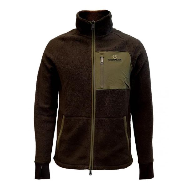 CHEVALIER Pax Light Pile Jacket Men Leather Brown
