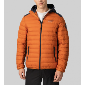 Scandinavian Explorer Down Jacket Ultra Light 2C Orange Burnt Blue Marine