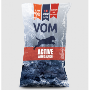 Vom og hundemat Active med laks Kjøttboller 2.5kg
