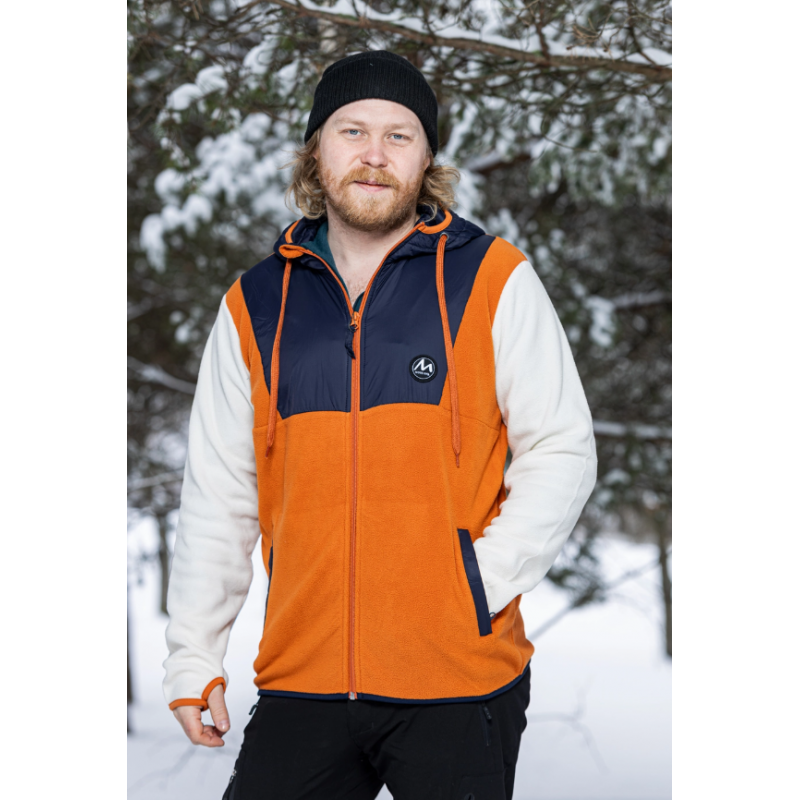 Move On Gaupen Fleecejakke Herre Oransje - Bilde 2