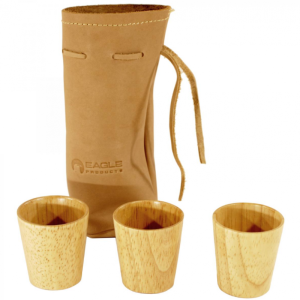 Eagle Products 3 Stk Drammeglass I Tre I Skinnpose