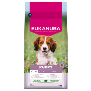 Eukanuba Puppy Small/Mdium Breed Lam & Ris 12kg