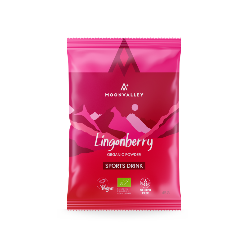 Moonvalley Sportsdrikk Tyttebær 45g Økologisk 1003570 Sporten Bagn 1