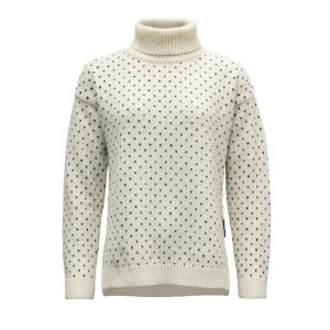 Devold  Sørisen Wool High Neck Dame Hvit